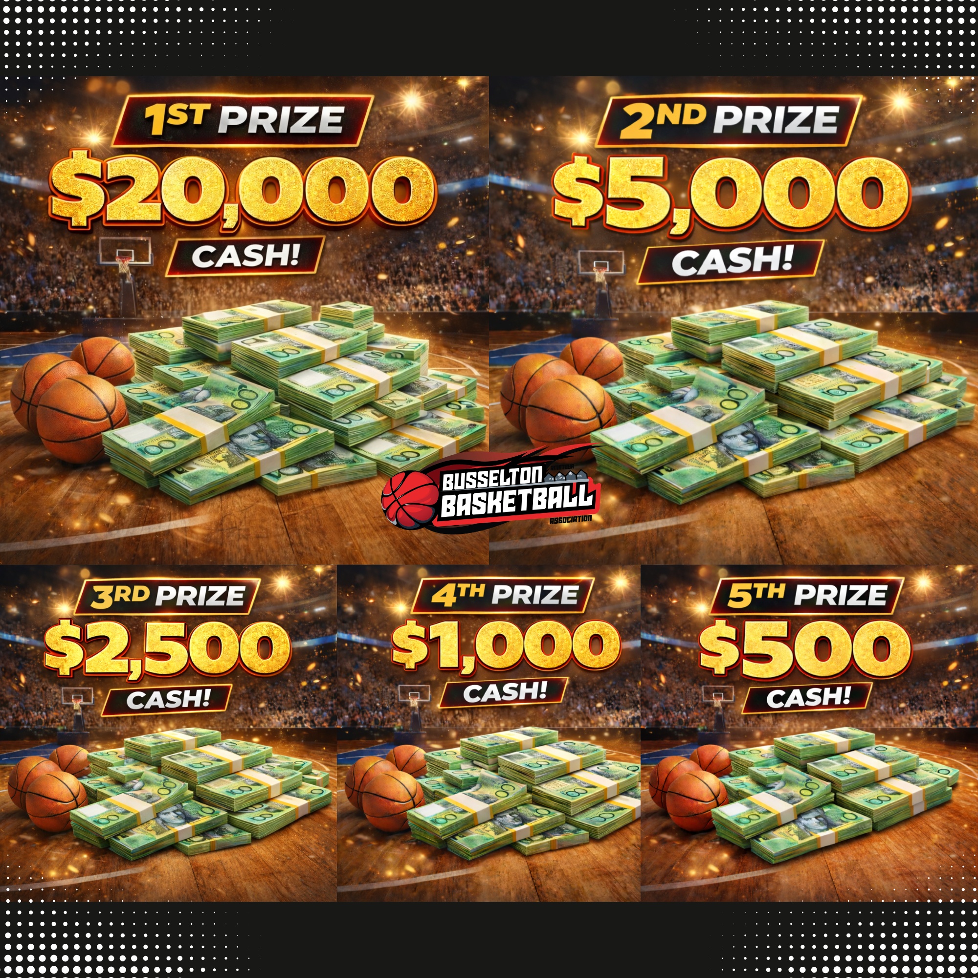 $20K Cash Raffle Win BIG- Busselton Basketball $20K Cash Raffle Win BIG- Busselton Basketball